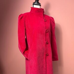 Vintage Nainel Corduroy Maxi Coat – Hot Pink Sz 6
Made in Canada 🇨🇦